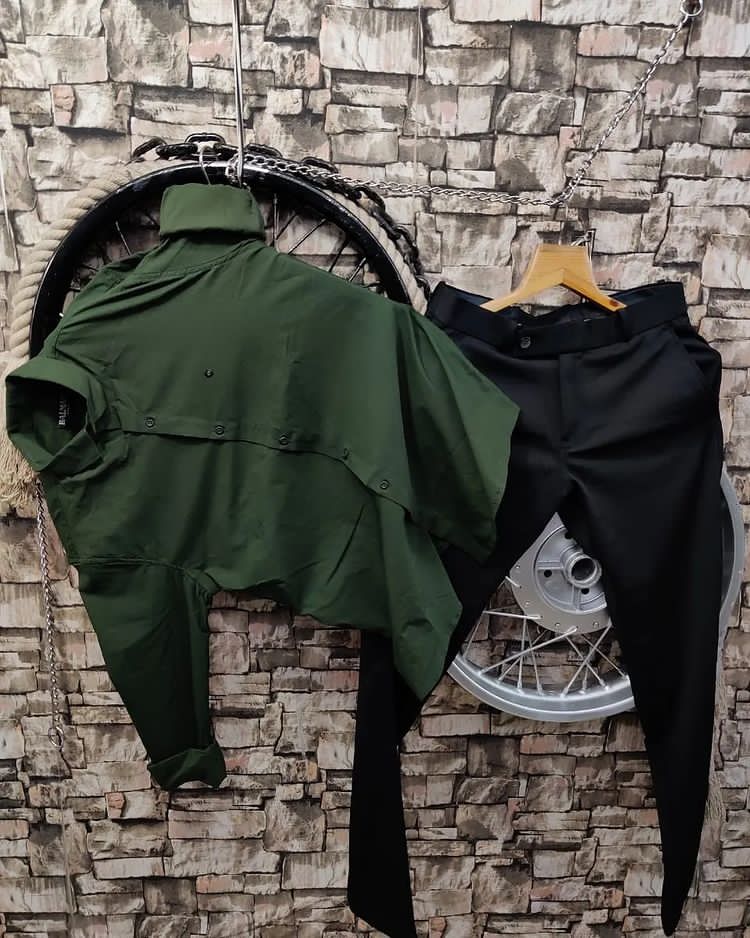 Men's Full Sleeve Formal Shirt & Lycra Pant Combo