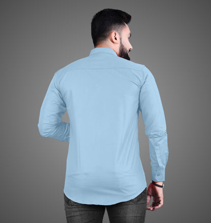 Men's Premium Cotton Blend Full Sleeve Formal Shirt – Slim Fit, Office Wear