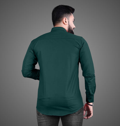 Men's Premium Cotton Blend Full Sleeve Formal Shirt – Slim Fit, Office Wear