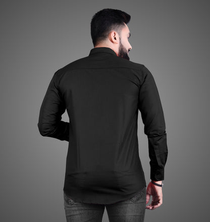 Men's Premium Cotton Blend Full Sleeve Formal Shirt – Slim Fit, Office Wear