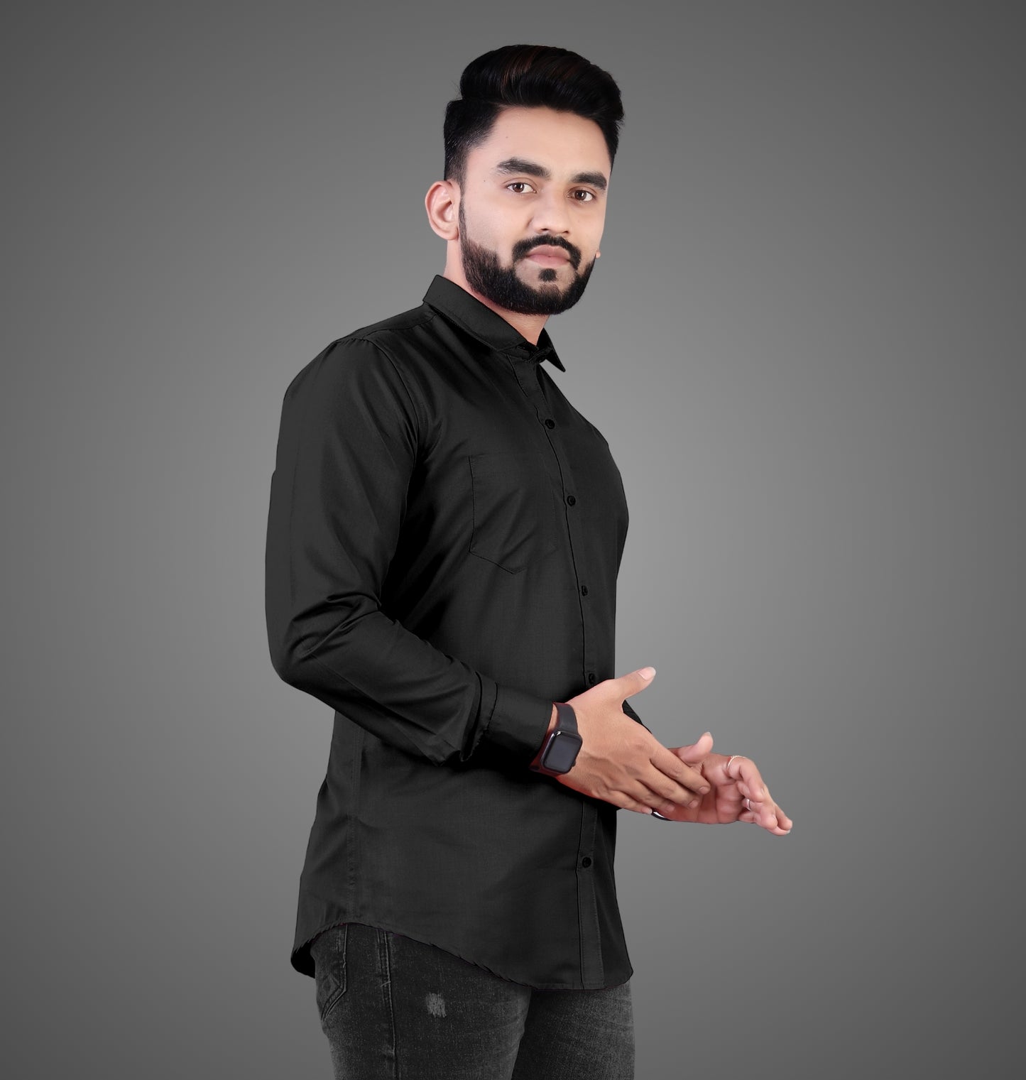 Men's Premium Cotton Blend Full Sleeve Formal Shirt – Slim Fit, Office Wear