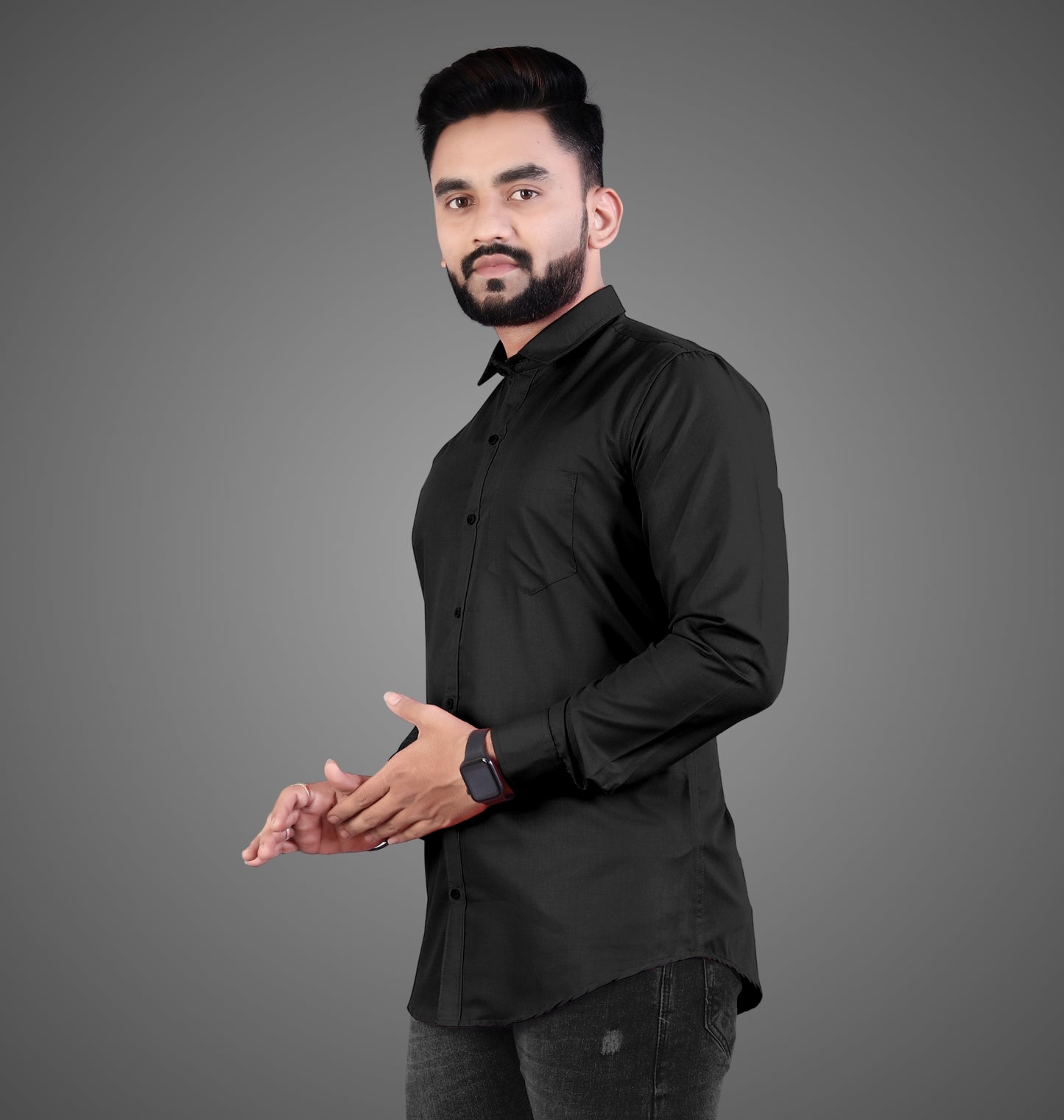 Men's Premium Cotton Blend Full Sleeve Formal Shirt – Slim Fit, Office Wear