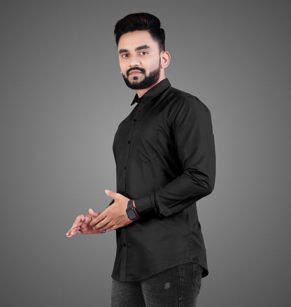 Men's Premium Cotton Blend Full Sleeve Formal Shirt – Slim Fit, Office Wear