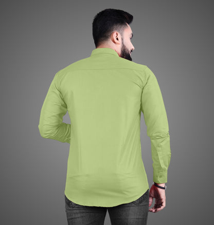 Men's Premium Cotton Blend Full Sleeve Formal Shirt – Slim Fit, Office Wear