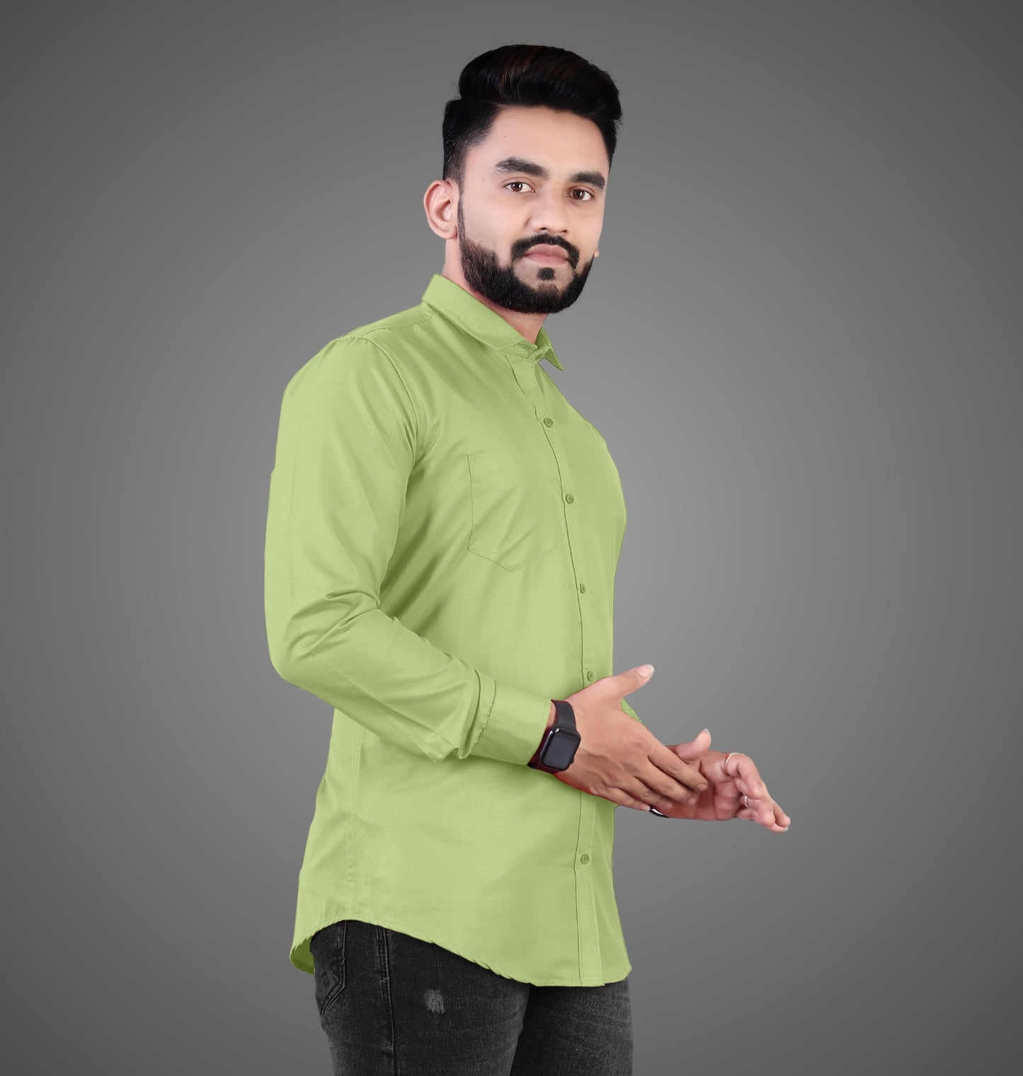 Men's Premium Cotton Blend Full Sleeve Formal Shirt – Slim Fit, Office Wear