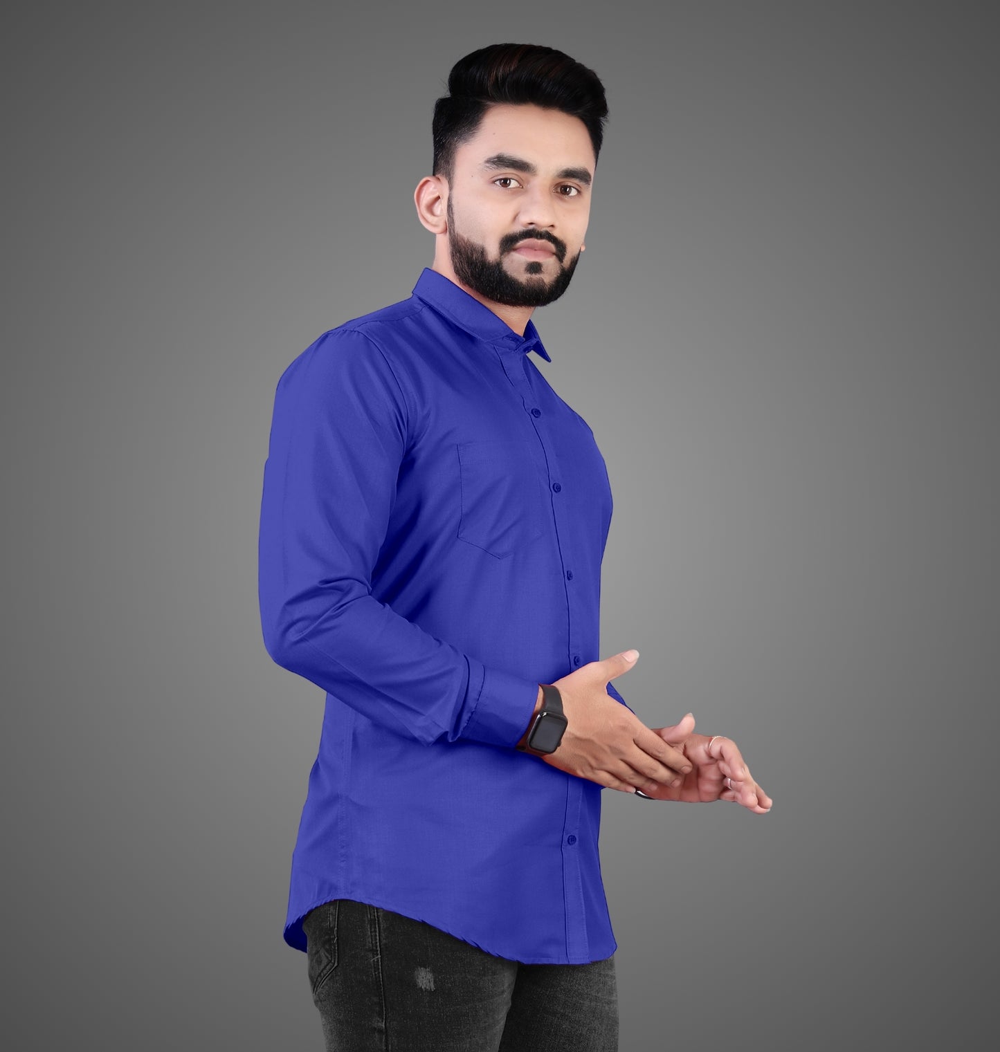 Men's Premium Cotton Blend Full Sleeve Formal Shirt – Slim Fit, Office Wear